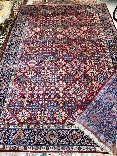 Large PERSAIN RUG CARPET WOOL ORIENTAL Hand Made 2.5 x 3.5