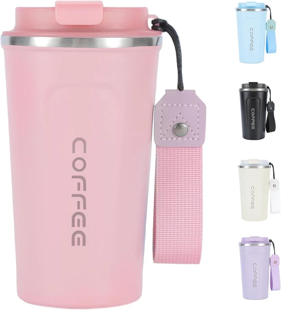 Insulated Coffee Travel Mug 16 OZ Stainless Steel Vacuum Coffee Cup Leakproof wi
