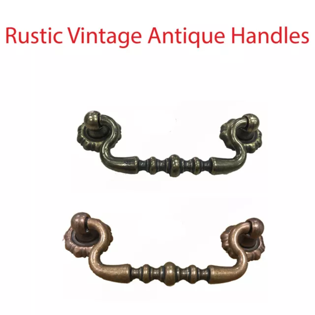 Rustic Vintage Antique Handles for Drawer Cabinet Door Kitchen Drop Handle 645