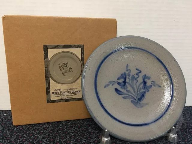 NIB*30th Anniversary*Rowe Pottery Works*Salt Glazed*Plate* 1975-2005  #15290U