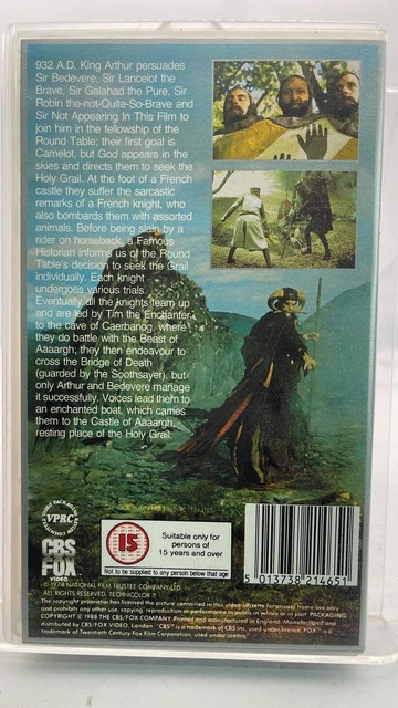 MONTY PYTHON AND The Holy Grail VHS Video Tape £9.99 - PicClick UK
