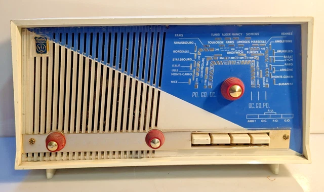 Vieux Poste Radio VENTURER N2959-5 Qui Fonctionne Encore – Super Look Vintage Pour La Déco !