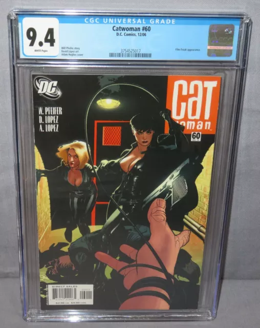 CATWOMAN #60 (Adam Hughes Cover) CGC 9.4 NM DC Comics 2006 White Pages