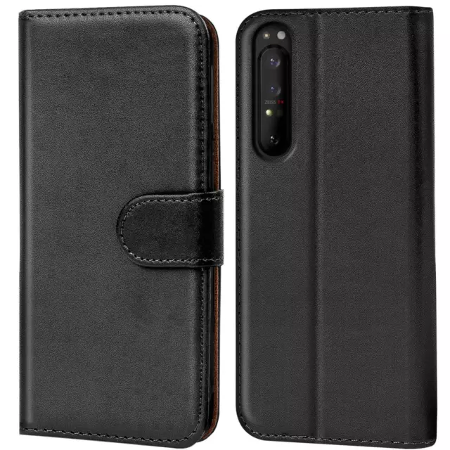 Schutz Hülle Für Sony Xperia 1 II Handy Klapp Schutz Tasche Book Slim Flip Case