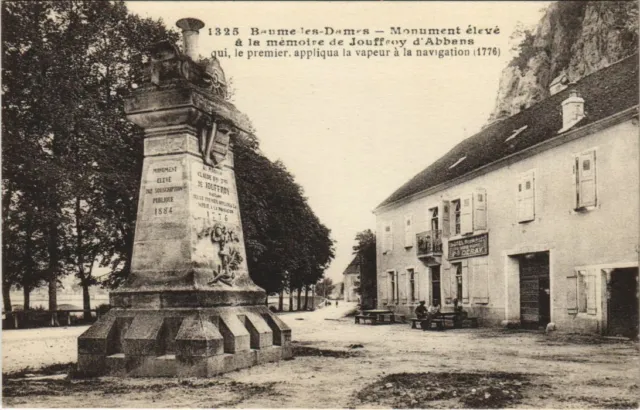 CPA BAUME-les-DAMES Monument Eleve a la Memoire de Jouffroy d'Abbans (1114841)