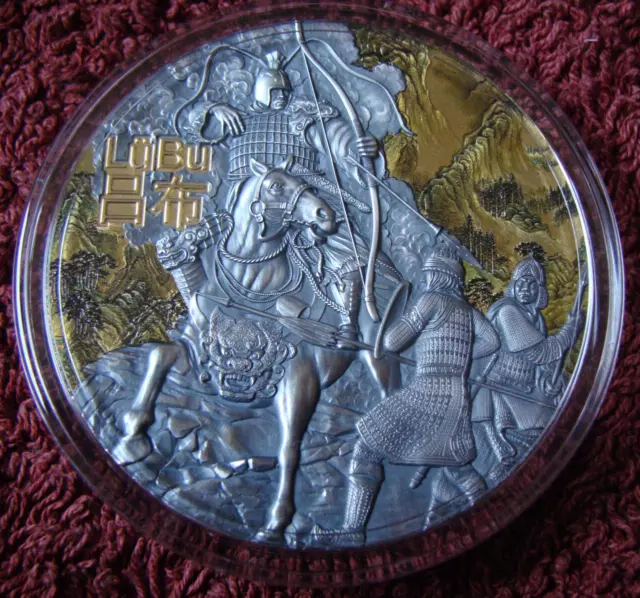 LU BU Warriors of Ancient China 3 Oz Silbermünze 5$ Niue 2019