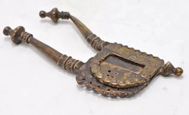 Antique Brass Betel Nut Cutter Sarota Original Old Hand Crafted Fine Engraved