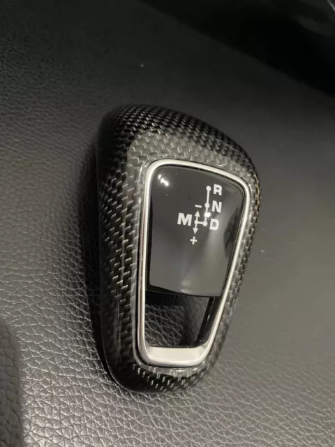 Real Carbon Fiber Gear Shift Knob Cover Trim Fit for Porsche Cayenne 2018-2022