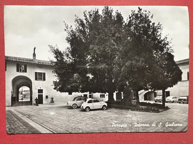 Cartolina - Perugia - Interno di S. Giuliana - 1955 ca.