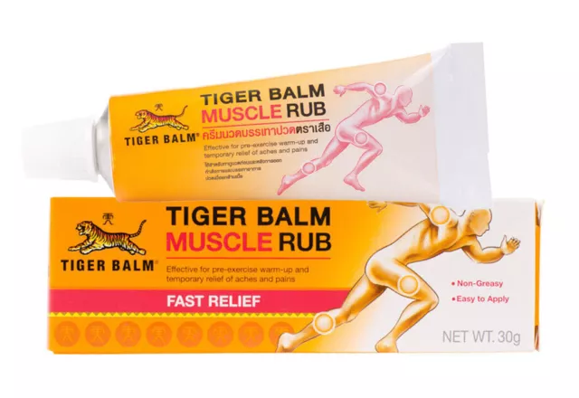 Tiger Balm Muscle Rub Cream For Muscle Aches + Pains Stiff Neck + Shoulder 30g