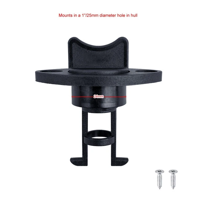 Marine Vidange Prise Vis Type 1 "/ 25mm Trou 2pcs Noir Bateau Accessoires