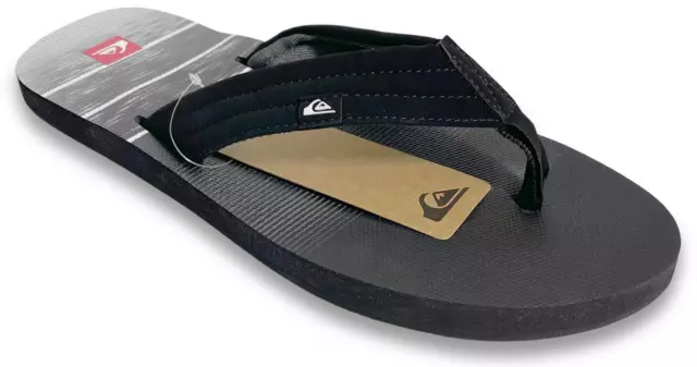 Quiksilver Quilted Slab Momentum Sandals - NWT Mens 12 Blk / Multi - #41779-NR4