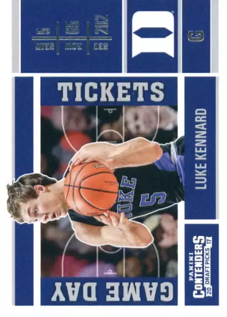 2017-18 Panini Contenders Draft Picks Game Day Tickets #17 Luke Kennard - NM-MT