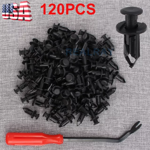 120pcs Fender Clips Body Rivets for HONDA TRX 400 EX 400EX 300EX TRX450R TRX500
