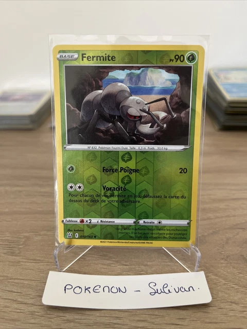 Carte Pokemon FERMITE 010/163 REVERSE Epée et Bouclier 5 EB05 FR NEUF