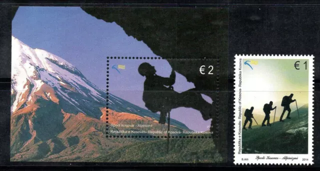 Kosovo 2014 Mi. Bl. 26, 273 Bloc Feuillet 100% Neuf ** sport, alpinisme