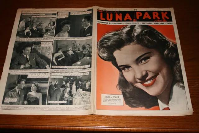 Luci Del Luna Park Fotoromanzo=1954/1=Cover Debra Paget=