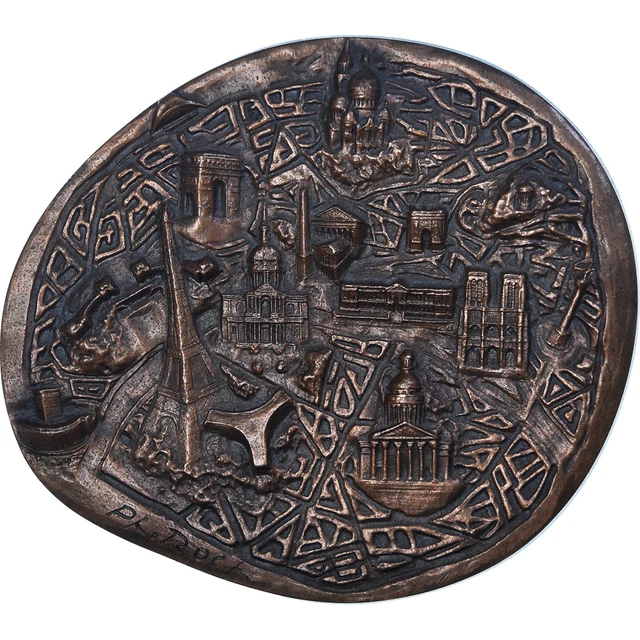 CINQUIÈME RÉPUBLIQUE Médaille De La Ville De Paris, Fluctuac Nec Mergitur Ttb ,fme 634033,a