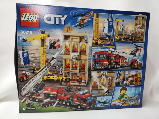 .LEGO CITY 60216-Les pompiers du centre-ville-camion avec echelle neuf et scellé 2