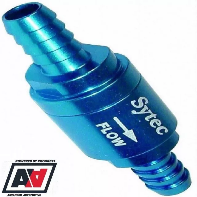 SYTEC ONE WAY NON RETURN FUEL CHECK VALVE FOR 8mm FUEL HOSE PETROL & DIESEL ADV