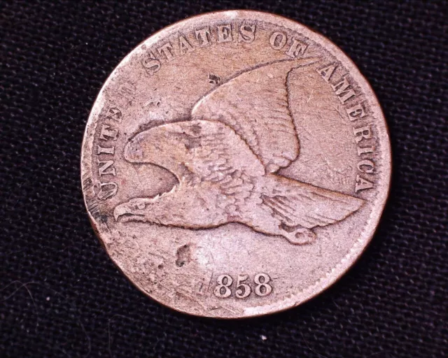 1858 Flying Eagle Cent Small Letters Nice Detail 1st Small Cent  #FE292