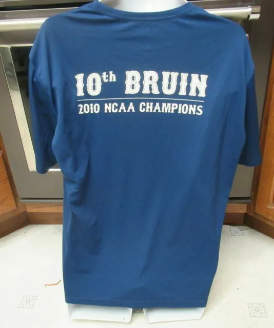 University California Los Angeles UCLA Softball Team 2010 champs poly t shirt L