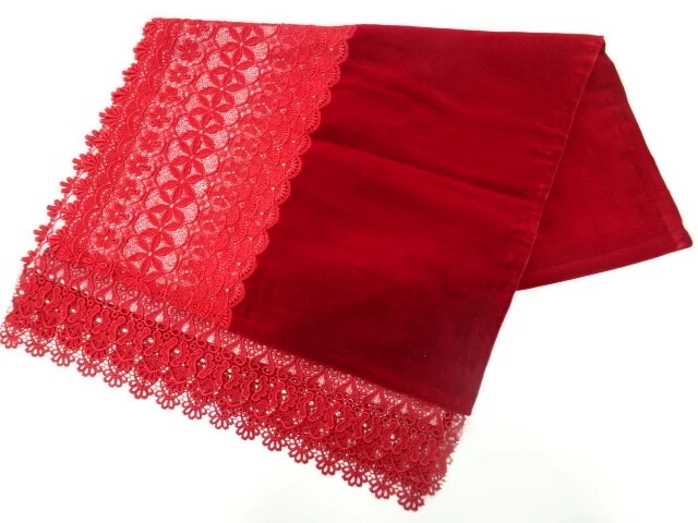 6141440: Japanese Kimono / Vintage Shawl / Velvet / Lace / Flowers