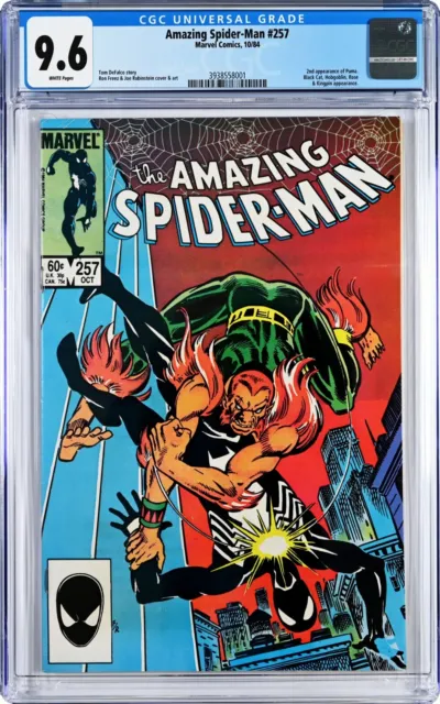 Amazing Spider-Man #257 CGC 9.6 (Oct 1984, Marvel)  Puma, Black Cat, Hobgoblin