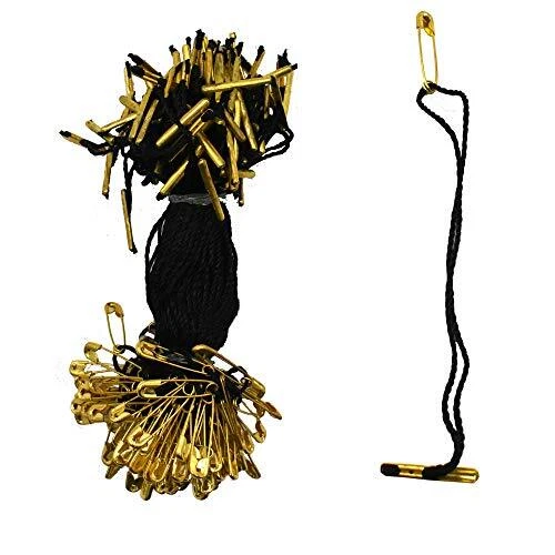 4.5&quote; 500Pcs Hang Tag Fasteners Polyester Strings Safety Pin and Barb Ea...