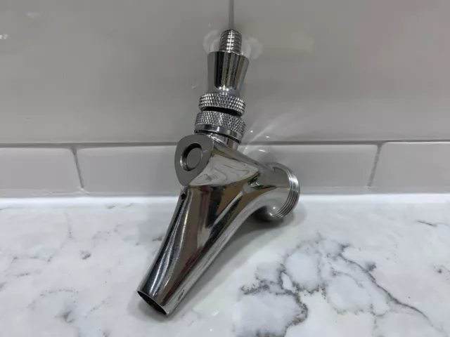 Micro Matic 304 Polished 304 Stainless Steel Beer and Wine Faucet