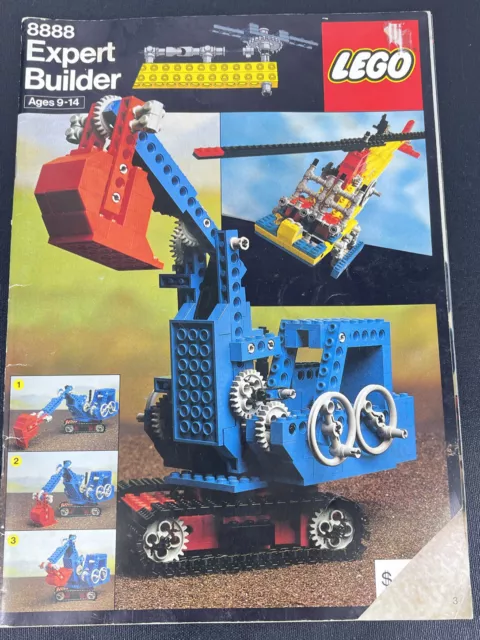 LEGO Vintage 1980 Expert Builder Series 8888 Instruction Idea Book Catalog SEE