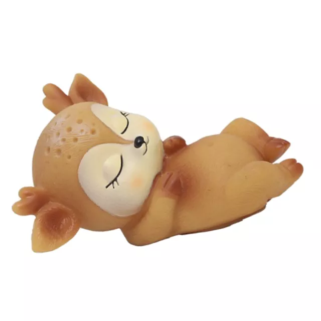 4er Set schöne Hirschfiguren Kawaii Ornamente Kinder Spielzeug Rehkitz 6