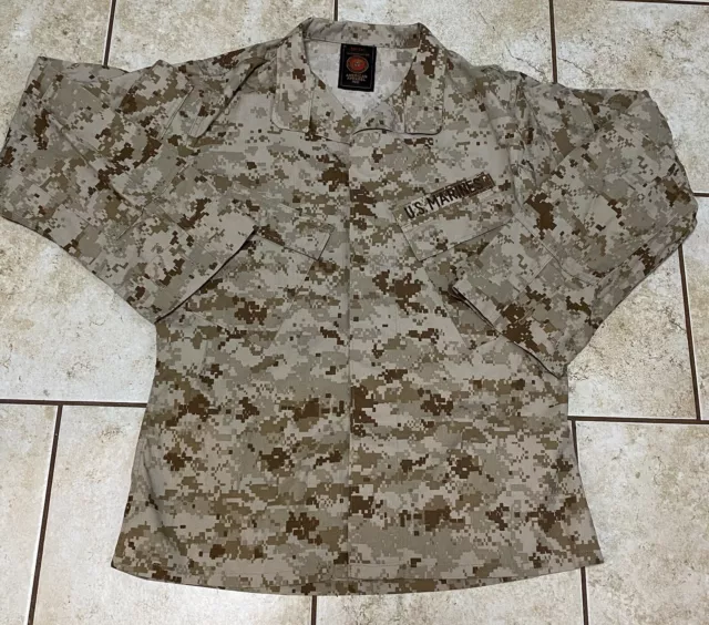 AMERICAN APPAREL USMC Marines Shirt Jacket Digital Camo Desert - Size M ...