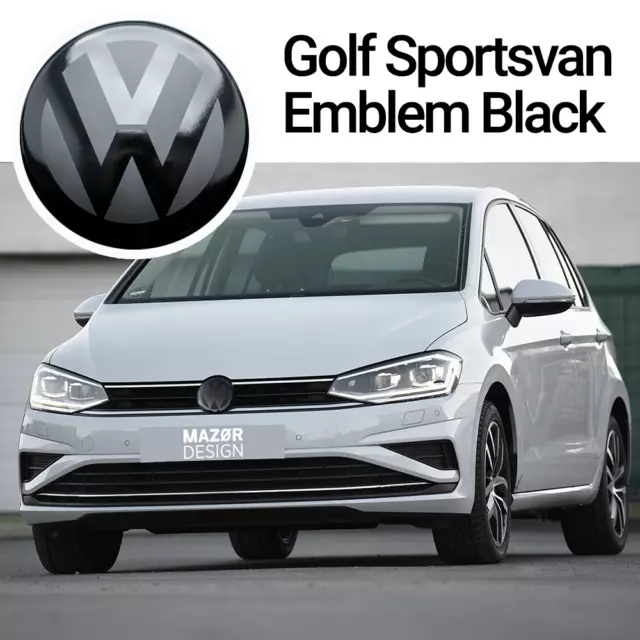 VW Zeichen Schwarz Vorne Polo 2G AW ACC Faceliftmodell foliert Emblem GTI  Beats