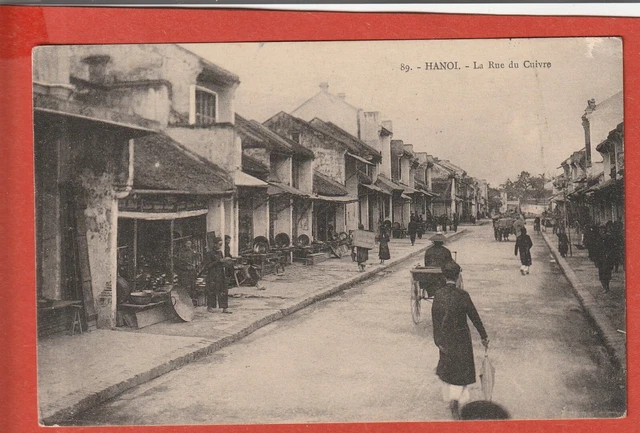 Cpa  - Viet  Nam -  Hanoi -   La Rue Du Cuivre