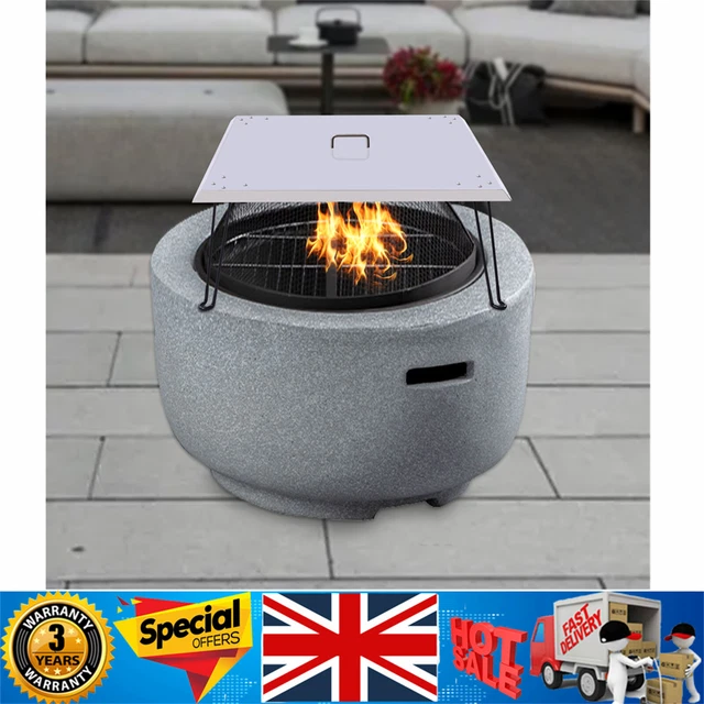 UK FIRE PIT Heat Deflector 30x30x13 inch Stainless Steel Fire Pit Cover £72.20 PicClick UK