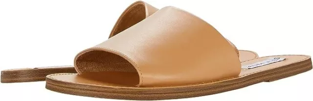 Steve Madden N2756* Womens Tan Leather Grace Slide Sandals Size 10M 3