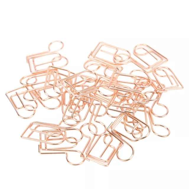 20Pcs Paper Clips Musical Note Shaped File Document Paper Clips Stationery GDB