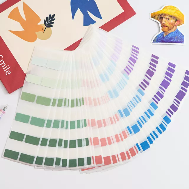 1Set Gradient Color Sticky Index Tab Note Memoranda Page Marker Classify Sticker