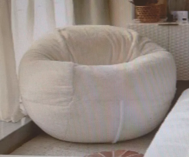 Yuppie Life Large Beanbag cover Ivory fur