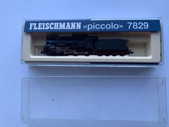 Fleischmann Piccolo 7829 4-6-0 Tender Loco Runs On N Gauge Track . Boxed.