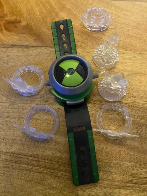 Ben 10 Ultimate Omnitrix Electronic Watch with 6. Crystal Topper Figures Working