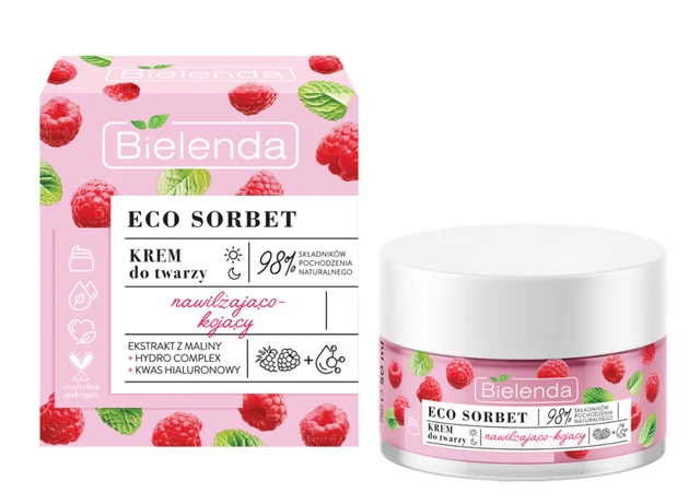 Bielenda Eco Sorbet Crema Hidratante-Calmante De Frambuesa