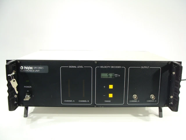 Polytec Fiber Interferometer Laser Doppler Vibrometer Electronics Unit OFV-2802i Polytec Fiber Interferometer Laser Doppler Vibrometer Electronics Unit OFV-2802i
