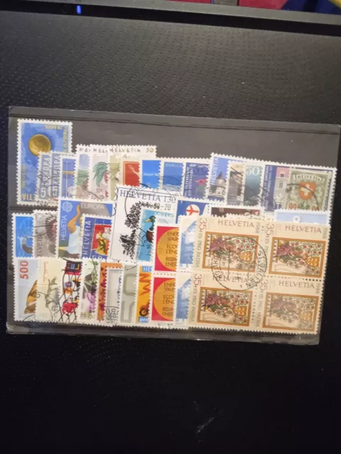 Svizzera lotto di 50 francobolli usati tutti perfetti