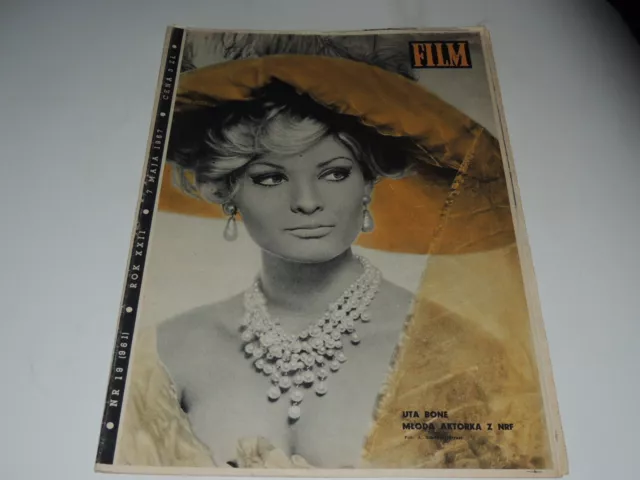 Film 19/1967 Polish magazine Uta Bone, Francoise Dorleac, Jean-Paul Belmondo