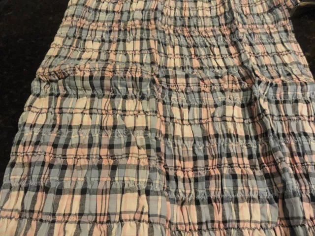 New~1 Standard SHAM Tommy Hilfiger pink blue plaid ruffled 100% cotton Jessie
