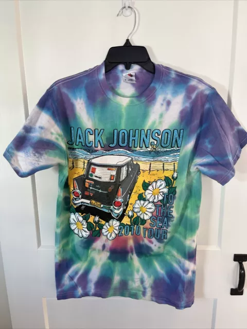 Jack Johnson To The Sea Tour 2010 T Shirt Tide Dyed Size Medium
