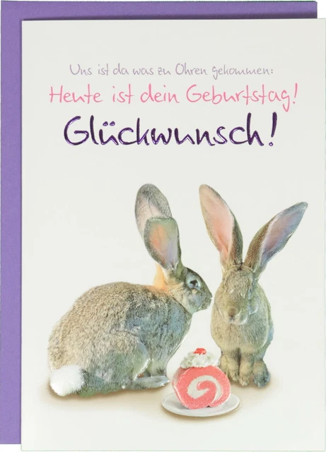 Glückwunschkarte Geburtstag:  Uns ist da was zu Ohren gekommen