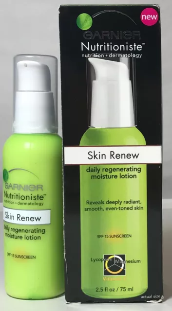 12 Garnier  Nutritioniste Skin Renew Daily Regenerating Moisture Lotion 2.5 Oz